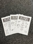 Signed UK setlists - different cities available